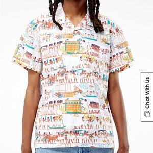 Obey's Heiro Egyptian Woven Button Down Shirt Men’s Small